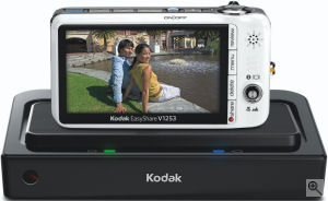 Kodak's EasyShare Z812 IS digital camera. Courtesy of Kodak, with modifications by Michael R. Tomkins. Click for a bigger picture!
