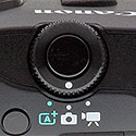 Canon EOS M review -- Mode dial