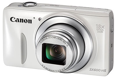 Canon SX600 HS review - front quarter view