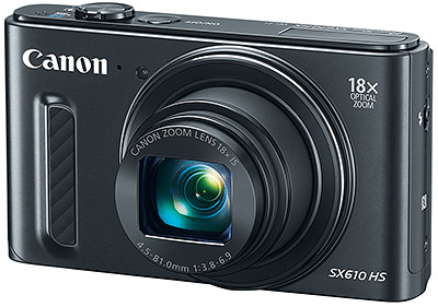 Canon SX610 Review -- 3/4 view