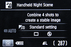 Canon T5i review -- Handheld Night Scene