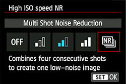 Canon T5i review -- Multi Shot Noise Reduction