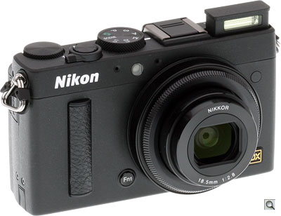 Nikon Coolpix A review -- Three quarter view with flash