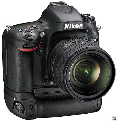 Nikon D600 with optional MB-D14 battery grip