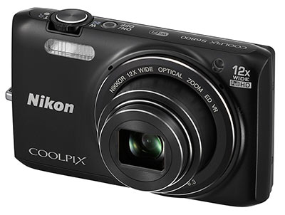 Nikon S6800 review - front quarter view