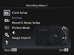 Olympus XZ-2 review: Shooting menu