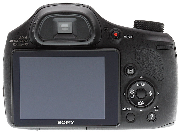 Sony HX300 Review -- Rear view