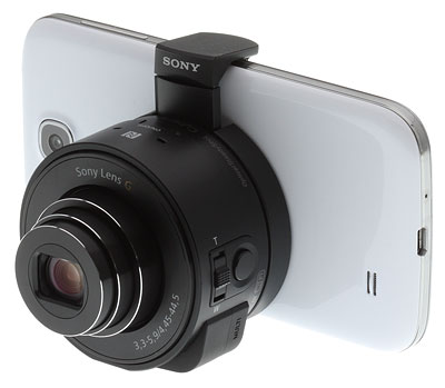 Sony QX10 review -- on phone
