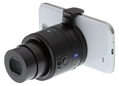 Sony QX100 review -- On phone