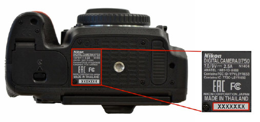 Nikon Camera Serial Number Location
