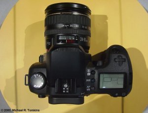 Canon's proposed EOS digital SLR (top view) - click for a bigger picture!