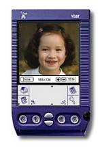 Club Photo's Album To Go v2.0 software on the Handspring Visor PDA. Courtesy of Club Photo Inc.