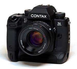 Contax's N Digital SLR Front View - click for a bigger picture!