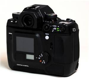 Contax's N Digital SLR Rear View - click for a bigger picture!