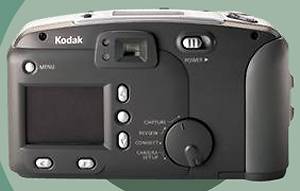 Kodak's DC3400 Zoom digital camera, rear view.  Courtesy of Kodak.