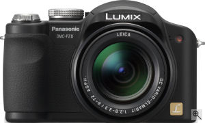 Panasonic's Lumix DMC-FZ8 digital camera. Courtesy of Panasonic, with modifications by Michael R. Tomkins.