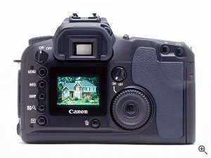 Canon's EOS D60 digital camera. Copyright © 2002, The Imaging Resource. All rights reserved. Click for a bigger picture!