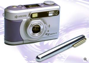 Kyocera's EZ Digital 1.3 digital camera. Courtesy  of Kyocera Optics Inc. Click for a bigger picture!