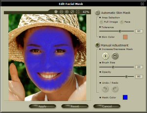 Reallusion's FaceFilter. Copyright (c) 2004, The Imaging Resource. All rights reserved.