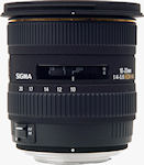 Sigma's 10-20mm F4-5.6 EX DC HSM lens for Four Thirds. Courtesy of Sigma, with modifications by Michael R. Tomkins.