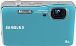 Samsung's AQ100 digital camera. Photo provided by Samsung Electronics America Inc.