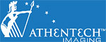Athentech logo.