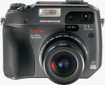 Olympus' Camedia C-7070 Wide Zoom digital camera. Courtesy of Olympus, with modifications by Michael R. Tomkins.