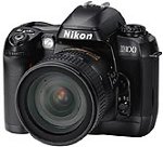 Nikon's D100 digital camera. Courtesy of Nikon Inc., with modifications by Michael R. Tomkins.