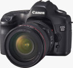 Canon's EOS 5D digital SLR. Courtesy of Canon, with modifications by Michael R. Tomkins.