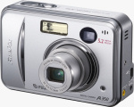 Fujifilm's FinePix A350 digital camera. Courtesy of Fujifilm, with modifications by Michael R. Tomkins.