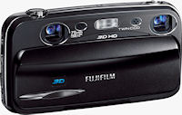 Fujifilm's FinePix REAL 3D W3 digital camera. Photo provided by Fujifilm North America Corp.