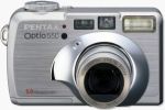 Pentax's Optio 550 digital camera. Courtesy of Pentax, with modifications by Michael R. Tomkins.