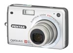 Pentax's Optio A10 digital camera. Courtesy of Pentax, with modifications by Michael R. Tomkins.