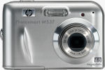 Hewlett Packard's Photosmart M537 digital camera. Courtesy of Hewlett Packard, with modifications by Michael R. Tomkins.