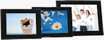 JOBO's PLANO 7, 8 and 10 digital picture frames. Photo provided by Jobo AG.