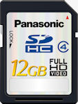 Panasonic's RP-SDM12G 12GB SDHC card. Courtesy of Panasonic, with modifications by Michael R. Tomkins.