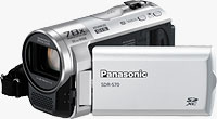 Panasonic's SDR-S70 camcorder. Photo provided by Panasonic Consumer Electronics Co.