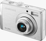 Samsung's SL201 digital camera. Courtesy of Samsung, with modifications by Michael R. Tomkins.