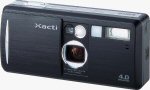 Sanyo's Xacti DSC-J4 digital camera. Courtesy of Sanyo, with modifications by Michael R. Tomkins.