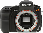 Sony A200 digital SLR camera. Copyright © 2008, The Imaging Resource. All rights reserved.