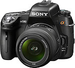 Sony's Alpha DSLR-A580 digital SLR. Photo provided by Sony Electronics Inc.