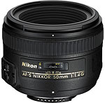 Nikon AF-S NIKKOR 50mm f/1.4G. Courtesy of Nikon, with modifications by Zig Weidelich.