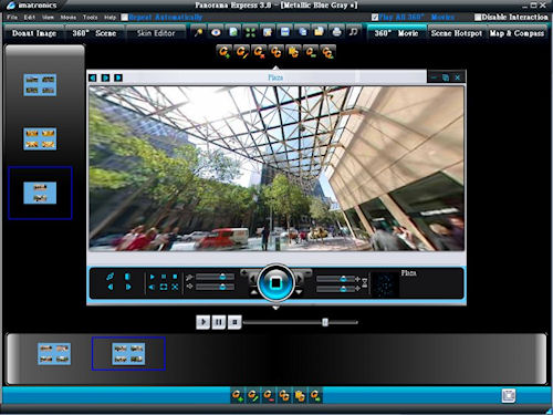 The Movie tab in Panorama Express 3.0. Screenshot provided by Imatronics. Click for a bigger picture!