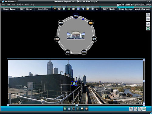 The Hotspots tab in Panorama Express 3.0. Screenshot provided by Imatronics. Click for a bigger picture!