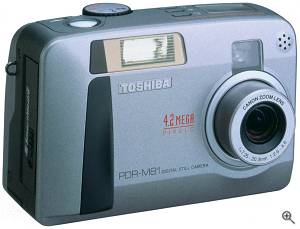 Toshiba's PDR-M81 digital camera. Courtesy of Toshiba - click for a bigger picture!