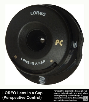 Loreo's Perspective Control Lens in a Cap. Courtesy of Loreo Asia Ltd.