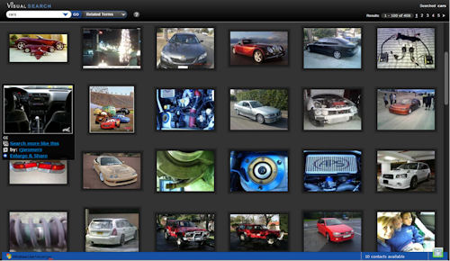 The new Photobucket Visual Search taps nearly 8 billion photos on the Photobucket site to return relevant search results without the clutter. Screenshot and caption provided by Microsoft Corp. Click for a bigger picture!