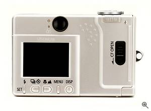 Canon's Powershot S110 digital camera, rear  view. Courtesy of Canon. Click for a bigger picture!