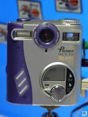 Premier's DC530 MP3 digital camera; identical to  the Vivitar ViviCam 2795 except for the logo. Copyright (c) 2001, The Imaging Resource, all rights reserved. Click for a bigger picture!