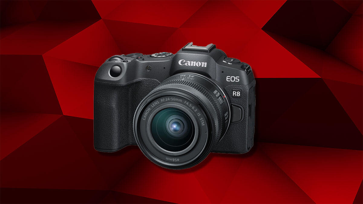 $200 off the Canon EOS R8 Mirrorless Camera with RF 24-50mm f/4.5-6.3 IS STM Lens